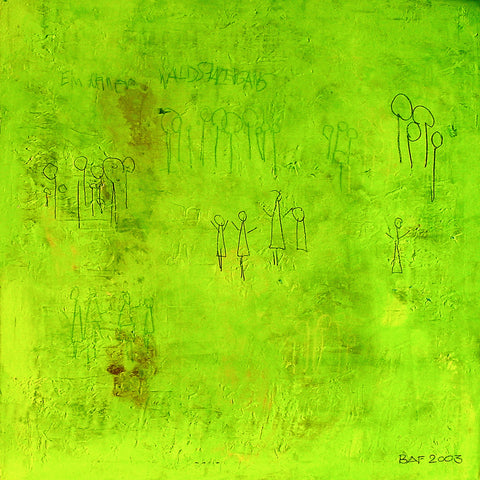 Wandbild 'Ein kleiner Waldspaziergang' von Brigitte Anna Franck