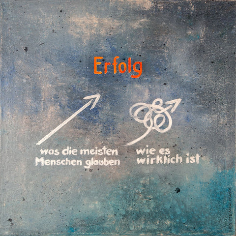 Wandbild 'Erfolg -MiniART' von Brigitte Anna Franck