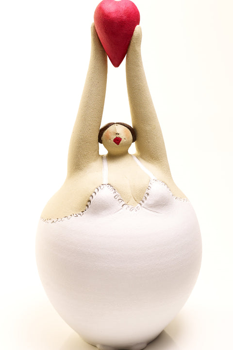 Susanne Boerner: 'Sanne Häubchen I Dame mit Herz'