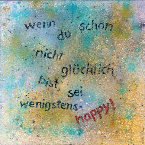 Wandbild 'Happy! -MiniART' von Brigitte Anna Franck