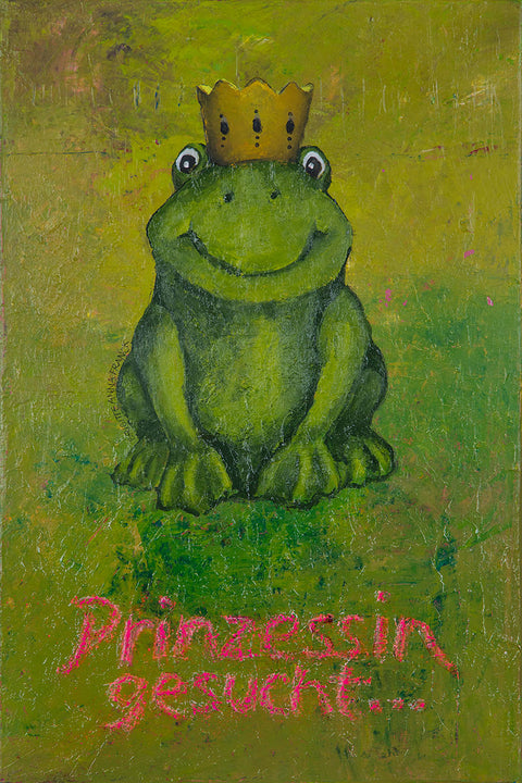 Wandbild 'Prinzessin gesucht' von Brigitte Anna Franck