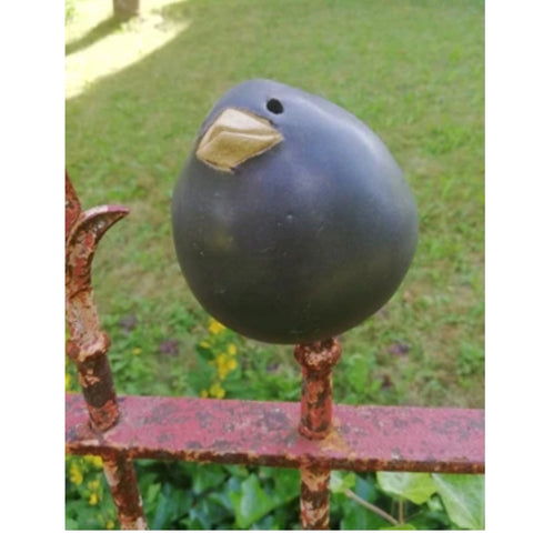 Susanne Boerner: '2 Spatzen schwarz - Groesse XS'