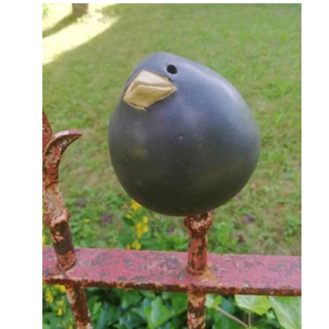 Susanne Boerner: '2 Spatzen schwarz - Groesse XS'