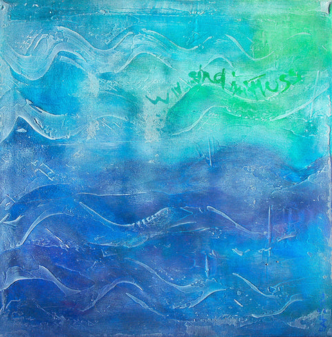 Wandbild 'Wir sind im Fluss -MiniART' von Brigitte Anna Franck