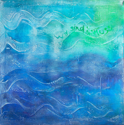 Wandbild 'Wir sind im Fluss' von Brigitte Anna Franck