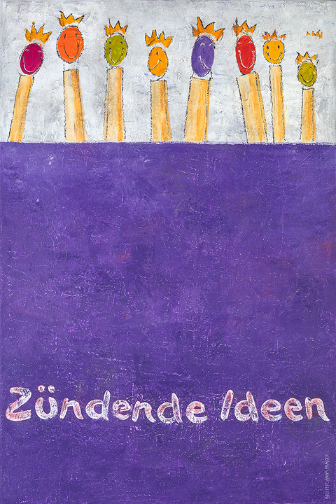 Wandbild 'Zuendende Ideen' von Brigitte Anna Franck