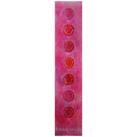 Wandbild 'A smile for every day-pink' von Brigitte Anna Franck