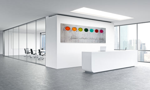 Wandbild 'Unser schönstes Lächeln für Dich' von Brigitte Anna Franck