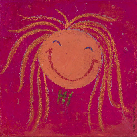Wandbild 'Smiley-Hi -MiniART' von Brigitte Anna Franck