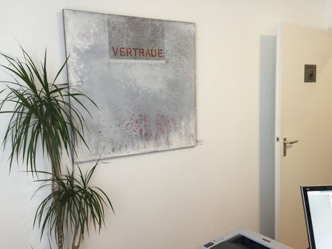 Wandbild 'Vertraue -MiniART' von Brigitte Anna Franck