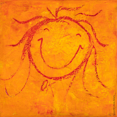 Wandbild 'SMILEY-OK' von Brigitte Anna Franck
